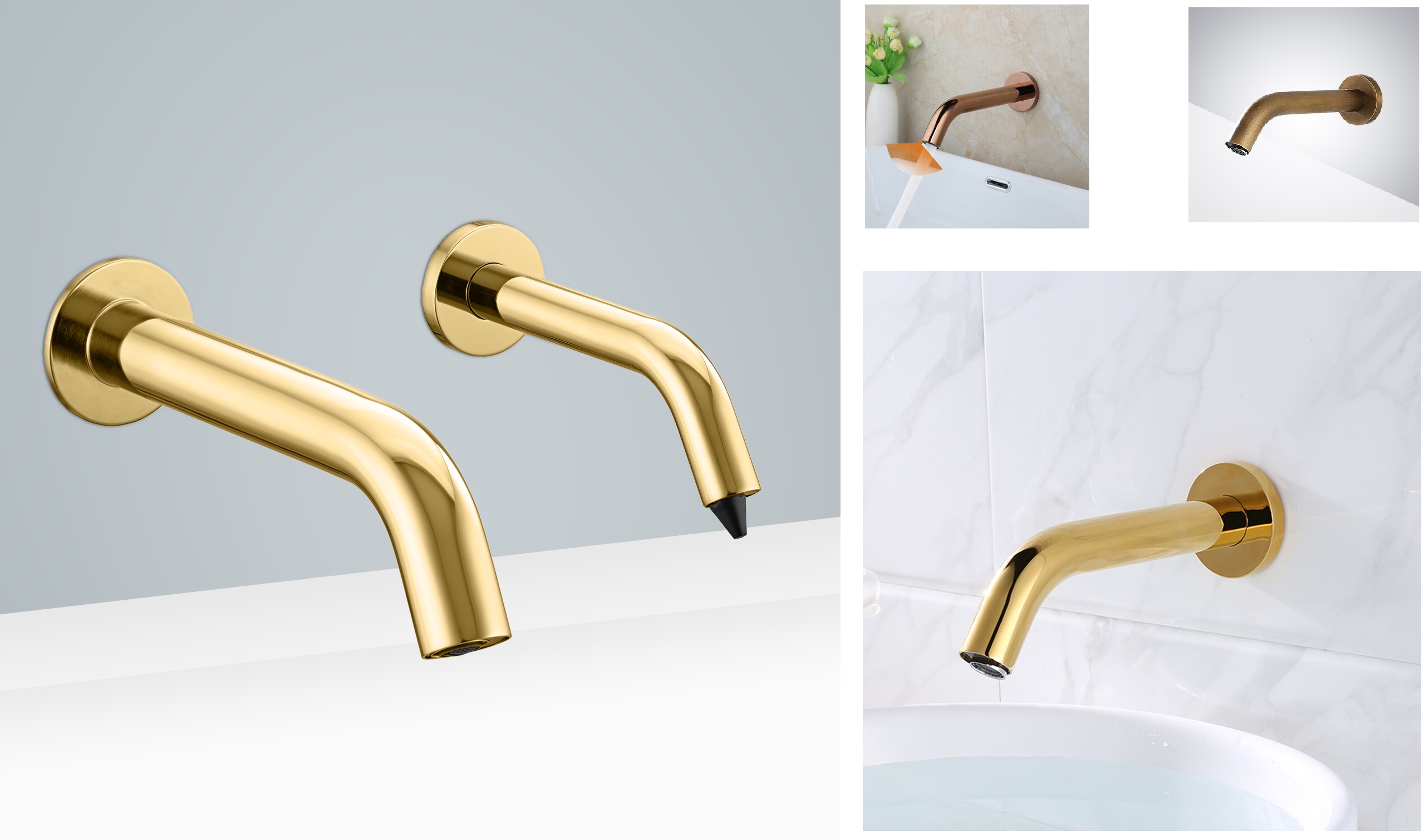 Automatic Commercial Gold Sensor Faucets Applications